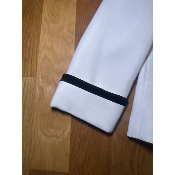 White and Black 3 Button Blazer - Picture 9 of 11